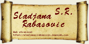 Slađana Rabasović vizit kartica